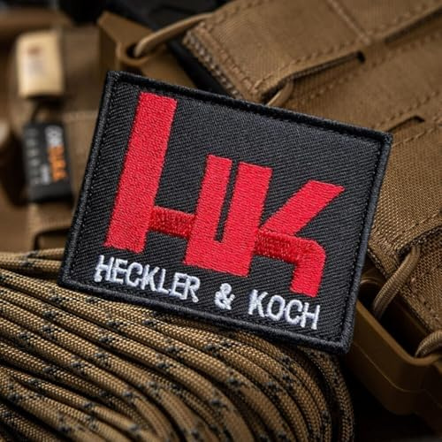 HK Aufnäher Moral Patches Klett Heckler and Koch Stickerei Taktische Klettverschluss Für Kleidung Rucksack Baseballkappe Uniform Weste Hundegeschirr
