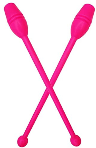 Syglawnd Gymnastics Equipment, 2 Pcs Rhythmic Gymnastics Stick Clubs Training Equipment Tool 13.78 Length, Fitness