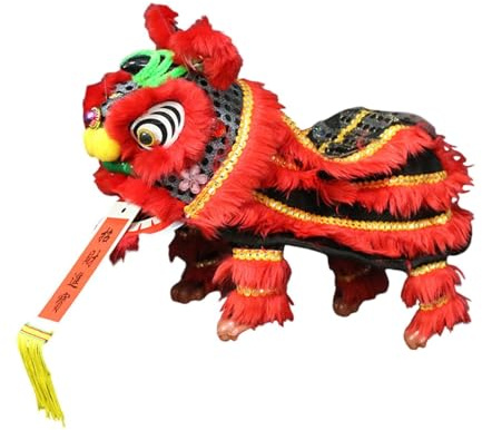 Handpuppe mit Stab 2025 für Partys Multikulturelle Projekte Kinder Schwarz Rot, 38x20cm