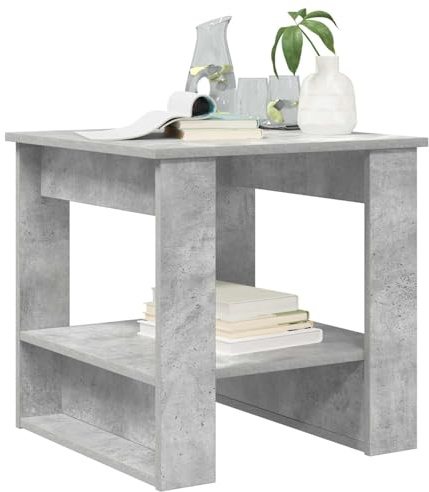 vidaXL Couchtisch Beton Grau 51 x 50 x 50 cm Holzwerkstoff