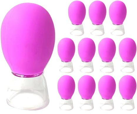 Coupe De Massage Visage Et Yeux - Diamètre 0,7 Pouce, Matériau En Silicone | Doux, Outil Anti-âge | Lifting Des Contours Visage Enlèvement De Gonflement Et Des Cernes Promotion Coll