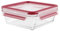 Tefal 3100518005 - Masterseal Fresh Glass - Boîte Verre de Conservation alimentaire - 0.9 L - Verre, Rouge,, 17.5 x 6.8 cm