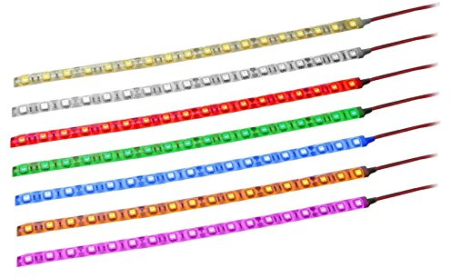 12V LED Strip Wasserdicht mit Kabel Selbstklebend 5050 SMD Beleuchtung 3M (Warm-Weiß, 90cm)