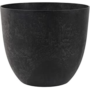 Artstone Pflanzgefäß Bola schwarz Ø 55 x H 45 cm