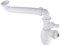 Wirquin 30721196 Siphon déporté télescopique Tout en un pour évier 2 bacs, blanc
