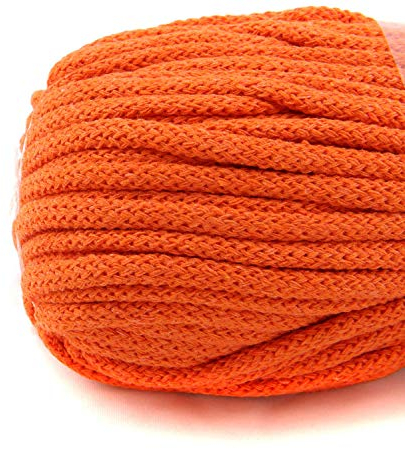 nts Nähtechnik 6mm 50m Baumwollkordel Kordel Seil in vielen Farben (orange)