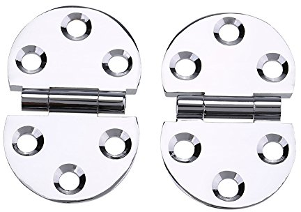 2Pcs 180 Grad Kupfer Scharniere Flip Top Scharnier Runde Rand Scharnier für Falten Tischplatte Nähmaschine Tisch Möbel