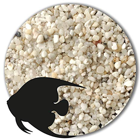 Anbobo Aquarium Sand/Aquarium Kies 25 KG - 0,6-2,0mm naturweiß