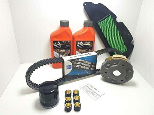 KIT TAGLIANDO OLIO FILTRI ARIA FRIZIONE RULLI CINGHIA MITSUBOSHI SH 300 2007 2008 2009 2010 2011 2012 2013 2014 2015 2016