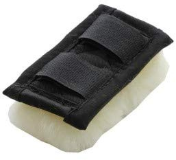 Kopf- u. Nasenpolster Lammfell, 10cm, 2 Klett, Lammfell