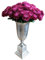 MichaelNoll Vase Blumenvase Gefäß Pokalvase Dekovase Aluminium Silber - Bodenvase Groß Modern aus Metall - XXL 97 cm
