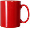 Smilatte 600ml Extra große Keramik Kaffeetasse, M017 Classic Porzellan Boss Super Gross Tasse Big Teetasse mit Griff für Büro und Zuhause, Rot