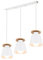 TOKIUS Lámpara de Techo LED 3 Luces Lámpara Colgante Madera Ø120mm Escandinavo Moderno Estilo E27 Iluminación Colgante para Sala Comedor Dormitorio (Blanco, Tipo B)
