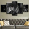 Wondbeau Leinwanddrucke Modulare Wandkunst Wandaufkleber 5 Teiliges Wandbild Druck auf Leinwand Malerei Moderne Abstrakte Poster Mit Rahmen L/150cm×80cm Todesnotiz,Misa Amane