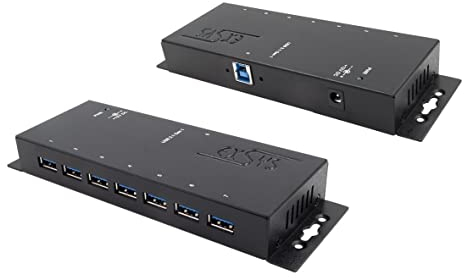 EXSYS EX-1188HMS-3 7 Ports USB 3.2 Gen1 Metall HUB mit 15KV ESD Überspannungs-Schutz