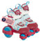 HUDORA My First Quad LED Girl/Boy in versch. Größen - hochwertige Rollschuhe mit LED - Bequeme Rollschuhe über 4 Größen verstellbar - stilvolle Kinderrollschuhe für Jungen & Mädchen bis 20kg