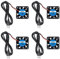 DWEII 4-Pack 40mm x 10mm DC 5V USB Brushless Cooling Fan USB Brushless Cooling Fan 40mm Fan High Performance DC 5V Cooling Fan Speed 4200 RPM Fan