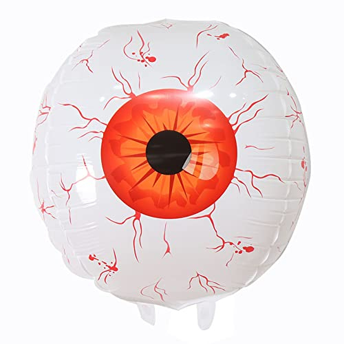 Halloween Aufblasbarer Augäpfel, 21 Inch Augapfel Halloween Deko,Gruselige Augen Luftballons Requisiten für Halloween Partys, Gärten Innen und Außenbereich Dekoration (A)