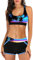 XTBFOOJ meerjungfrauenflosse Damen Body Damen Slip Tankini Bikini Damen bauchweg 2 teiler Damen Black pink Sport top schlafmütze Herren Bademantel personalisiert Bikini one Shoulder Tankini Damen