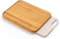 KitchenEdge Bamboo Cutting Board with Nesting Rice Fiber Chopping Board for Cooking Prep, 2 Piece Kitchen Set, Non-Slip Rubber Feet with Juice Groove, Heavy Duty Construction, Pre Oiled, 15” x 1