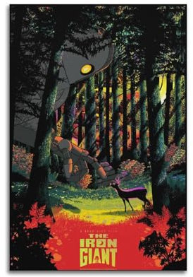 greb The Iron Giant Movie Canvas Poster Room Decor Aesthetic Poster Artistic Poster for Bedroom Living Room Walls 16x24inch(40x60cm) Unframe-style