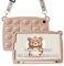 A-BEAUTY Custodia Bambini Compatibile con Samsung Galaxy Tab A7 Lite 8,7 Pollici (SM-T220 /T225 /T227), Silicone Antiurto Cover con Portapenne, Tracolla, Orso Marrone