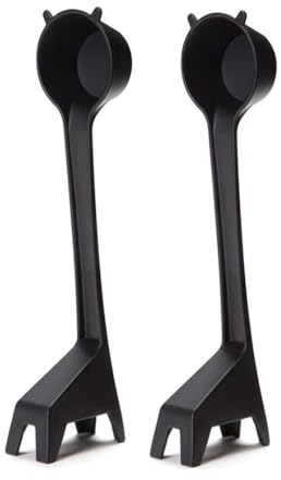 LAKYMIE 2 Stück Kaffeelöffel Portionierer Kaffeedosierlöffel Messlöffel Giraffe Kaffeemaßlöffel für Kaffee Tee