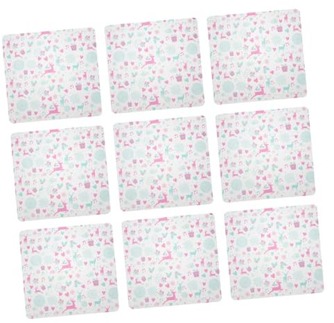 Ciieeo Weihnachtspapier 50 Stück Lebensmittelverpackungspapier Packpapier Wachspapier backen Bienenwachstücher Weihnachtsverpackung Wachsverpackung Weihnachten Geschenkpapier Backpapier