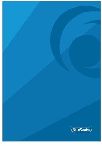 Herlitz® Notizblock A4 100 Blatt liniert | Büronotizen | Softcover | Ideal für Notizen zur Schule Büro | Blau