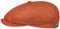 Stetson Hatteras Flatcap Leinen Damen/Herren - Mütze mit Baumwollfutter - Flat Cap mit Sonnenschutz UV 40+ - Schirmmütze Frühjahr/Sommer - Ballonmütze orange-rot 62 cm