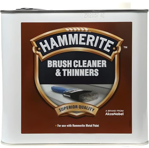 AMK® Hammerite Thinners 2.5L For Cleaning Brushes Rollers And Spraying Of Metal Finish Paints Especially Designed To Clean Special Difficult Thinning Spray Application