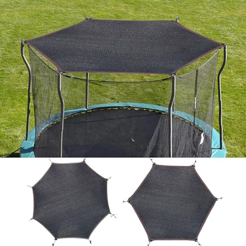 Trampolin Sonnenschutz Abdeckung | Ø 183 244 305 366 427 cm Trampolin Überdachung Abdeckung | Sonnenschutz Trampolin Zelt Abdeckung | UV-resistent & wasserdichte Trampolin zubehör