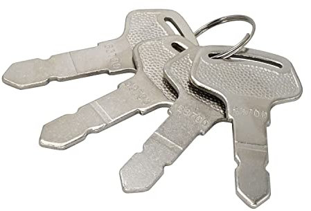 Galloparts 4 chiavi di accensione 15248-63700 compatibili con generatori Kubota SQ-1140 SQ-1200 SQ-3170 SQ-3250 SQ-3350 Compatibile con trattore New Holland 1020 1025 1030 4055 4060 T10101 0 T10. 30