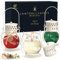 Duftkerzen, 3 Stücke Kerzen Geschenkset für Frauen Man, Sojawachs Aromatherapie Kerzen in Mini-Laterne mit Balsam Zeder/Apfel Zimt/Cremige Vanille für Muttertag, Weihnachten, Valentinstag (3 x 3.5oz)