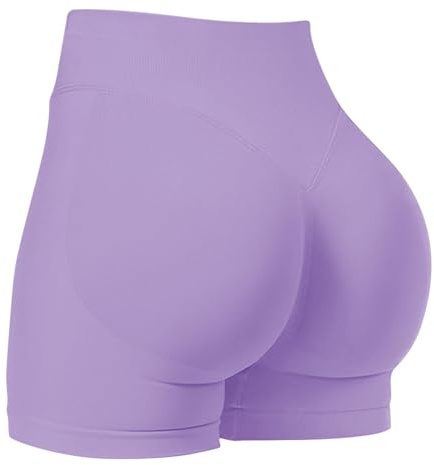 JN JANPRINT Sport Shorts Damen Impact Shorts Radlerhose Nahtlose Fitness Hosen Kurz Versteckte Scrunch Butt Lifting Yoga Laufen Kurze Sporthose