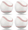 Hnjindong 4 Pack BaseBall Standard 9 Inch, Practice Baseballs Rubber Leather Baseball for Practice & Games, Ball Training Baseball for Outdoor Sports for Youth And Adult