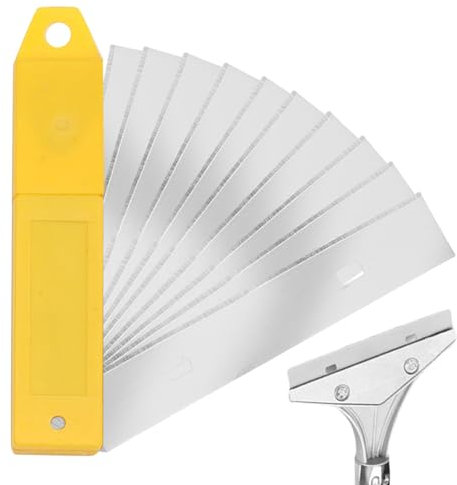 60 lame di ricambio per raschietti, 100 mm, lame per raschietti, raschietti per tappeti, raschietti per carta da parati, lame in acciaio al carbonio per vetro, colla per finestre, piastrelle