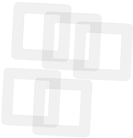 GALPADA 5stücke Dekorative Acrylschutzabdeckung Für Lichtschalter Und Steckdosen Transparente Wandplatten Einfache Installation Effektiver Schutz Vielseitig Einsetzbar Für Zuhause