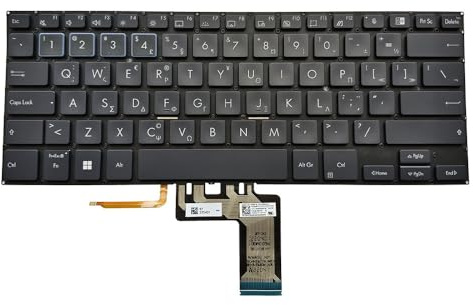 SONGOZD GK Griechische Tastatur mit Hintergrundbeleuchtung für ExpertBook B1 B1400 B1400CE B1400CEPE B1400CBA Laptop-PC-Ersatzteile Tastaturen PK133UT12DS