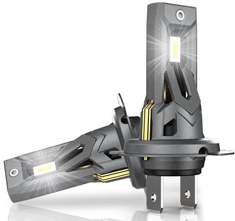 XRC H7 Lampe Auto, 80W 16000LM 1:1 H7 Halogen Scheinwerfer Abblendlicht 6000K Weiß, 2 STÜCK
