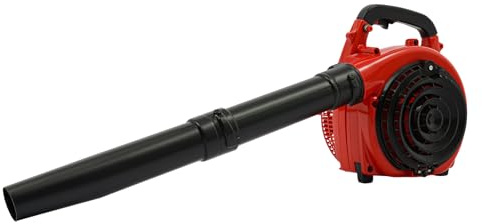 25.4cc 2-Takt Benzin Laubbläser,0.75KW Benzin Laubsauger mit 7000rpm,0.13m³ Luftstrom und 0.9L Kraftstofftank,Seilzugstarter,Handgehaltener Laubbläser aus Kunststoff und Aluminium für Laub und Schnee