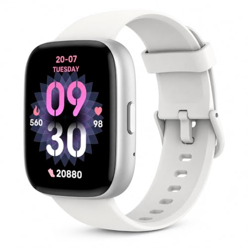 VRPEFIT Smart Watch for Women Men, Whatsapp Notifications, 1.83 HD Touchscreen with Bluetooth Calling, Heart Rate, Blood Oxygen, Sleep Monitor, 100+ Sports Modes, IP68 Waterproof for Android iOS