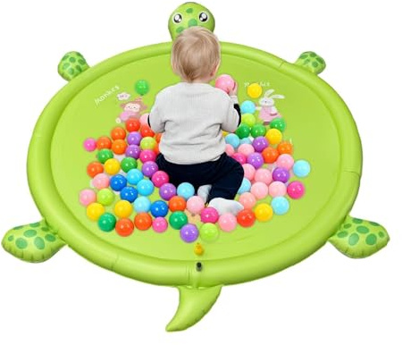 Kinder Wasserspritzmatte 213 cm Niedliche Schildkröte Poolspiele