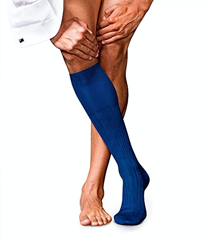 FALKE Kniestrümpfe No. 13 Baumwolle Herren schwarz blau viele weitere Farben verstärkte Kniesocken mit Muster atmungsaktiv lang einfarbig hoch und warm gerippt hochwertig 1 Paar