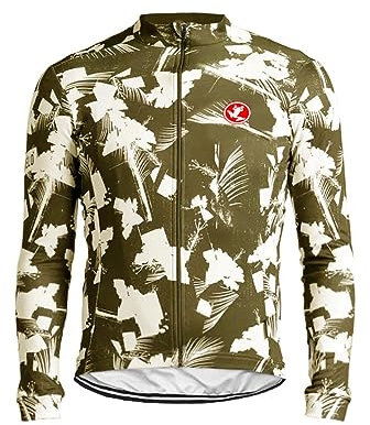 UGLY FROG Herren Radtrikot Fahrrad Trikot Langarm Fahrradbekleidung MTB Sport Top Fleecefutter Farbe:Mehrfarbig Größe:XS-6XL