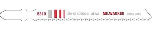 Milwaukee 48-42-5310 4-Inch, 10 Teeth per Inch, Bi-Metal Jig Saw Blades, 5-Pack