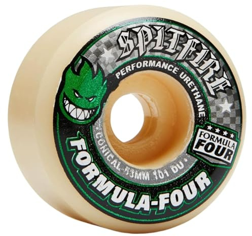 Spitfire Skateboard Wheels Formula Four 101D Conical II 53mm Wheels