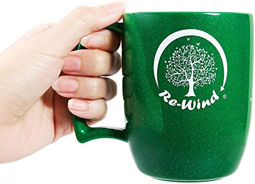 NEW Re-Wind Cafe Green Recycled Coffee Mug - Green