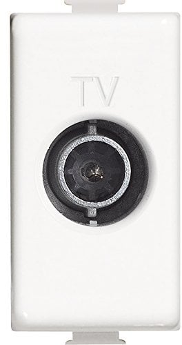 Bticino AM5202P14 Matix Presa TV Passante, 14 dB, Bianco, 1 m