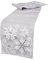 Manor Luxe Glistening Snow Tischläufer mit glitzerndem Schnee, 33 x 91 cm, Silber, 13 x 36-Inch